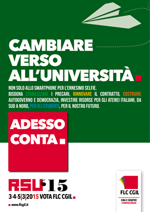 Elezioni RSU 2015 manifesto università